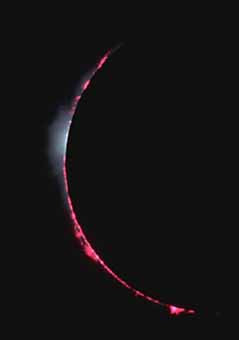 Protuberanzen, großes Foto